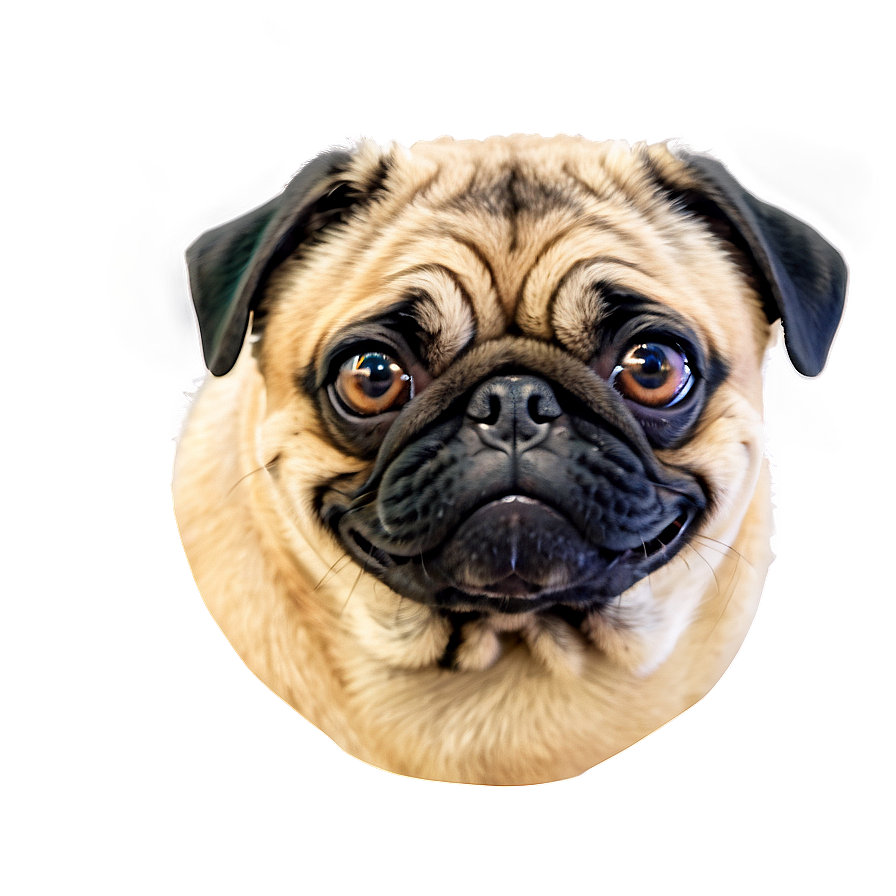 Smiling Pug Face Png 69