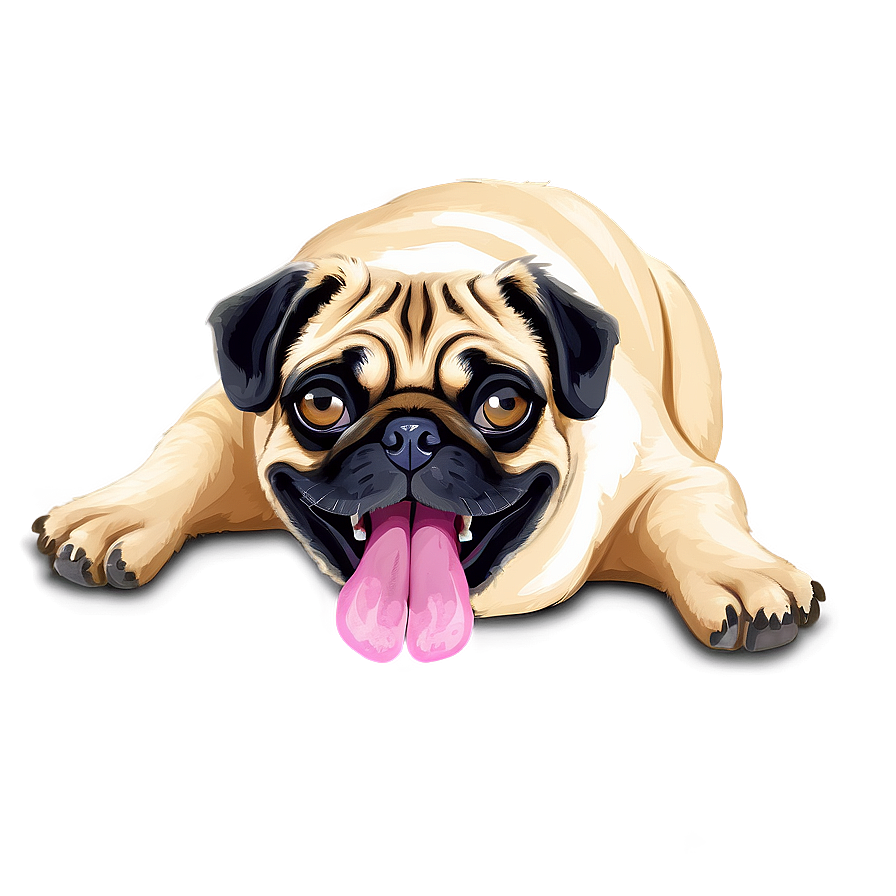 Smiling Pug Face Png Fiy33