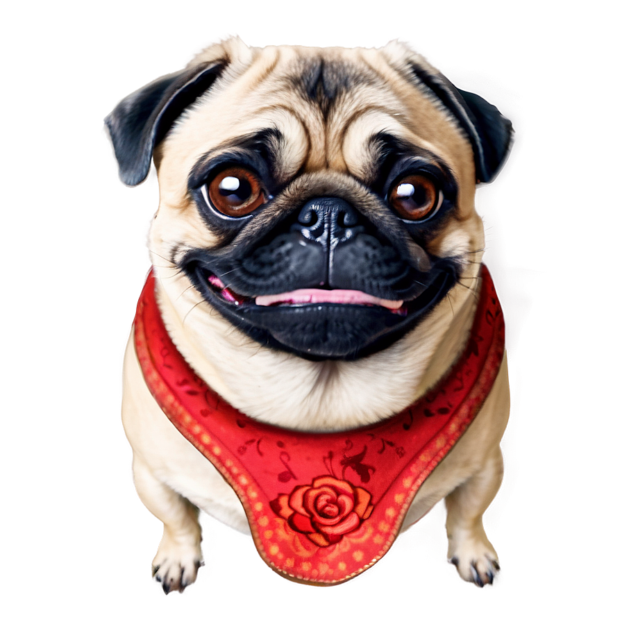 Smiling Pug Face Png Gsy