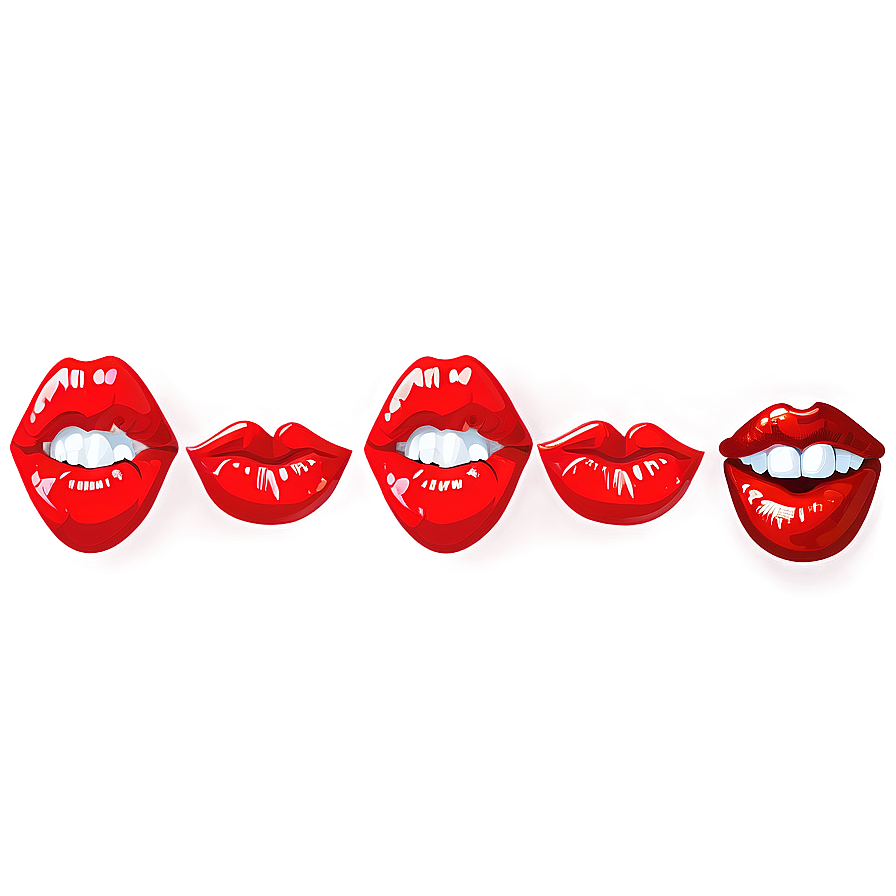 Smiling Red Lips Png 68