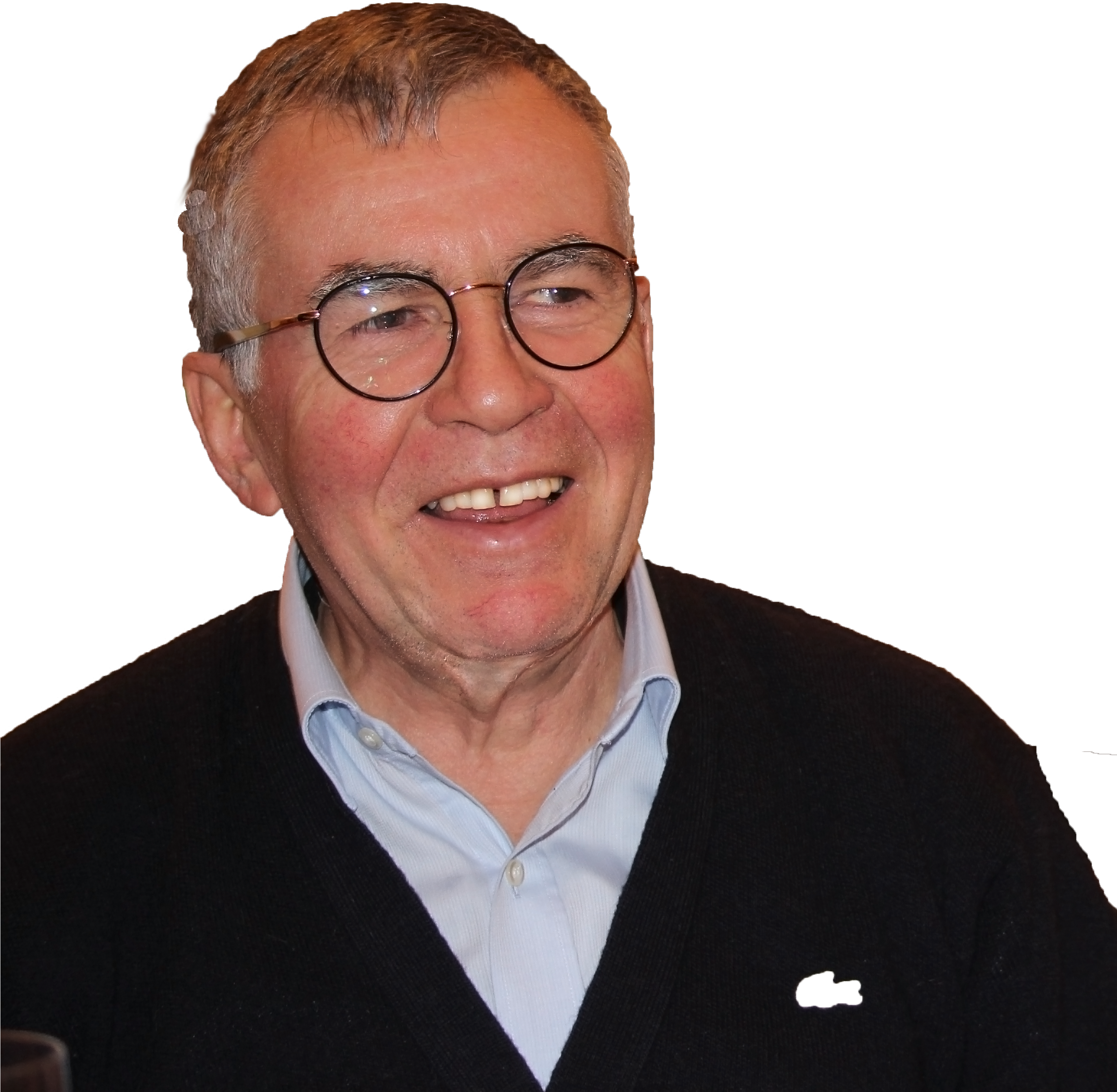 Smiling Senior Gentleman PNG with transparent background