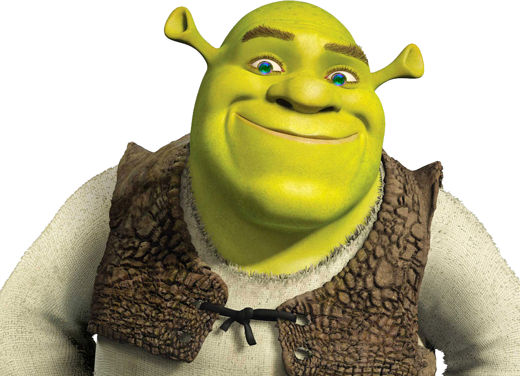 Smiling Shrek Character