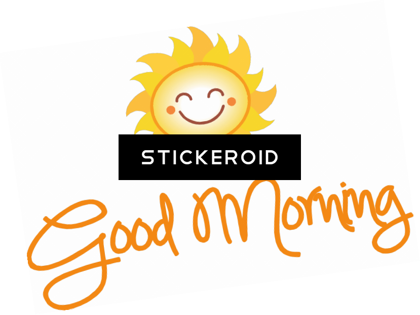 Good Morning Png Download , Png Download - Whatsapp Good Morning Stickers, Transparent Png PNG with transparent background