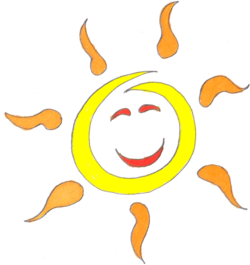 Smiling Sun Summer Clipart