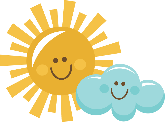 Transparent Happy Clip Art - Cute Sun And Clouds Clipart Png, Png Download PNG with transparent background