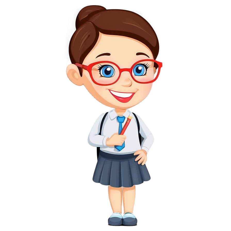 Smiling Teacher Cartoon PNG 14 PNG with transparent background