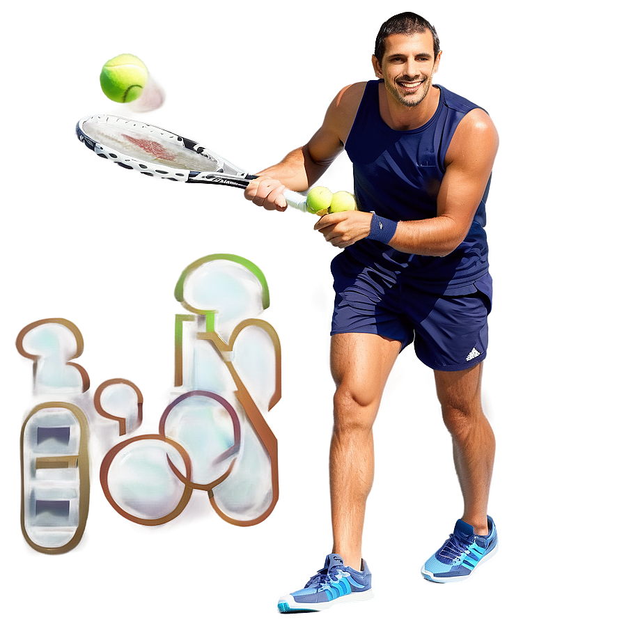 Smiling Tennis Player Png 3