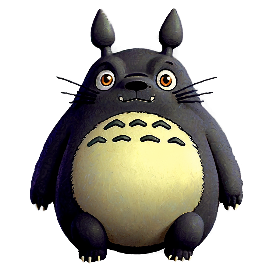 Smiling Totoro Cartoon PNG 76 PNG with transparent background