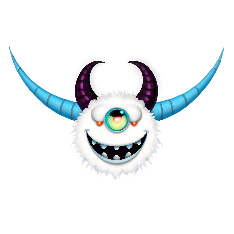 Smiling White Monster Avatar Png 85