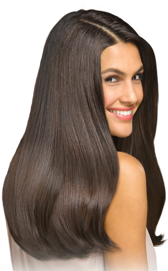 Smiling Womanwith Healthy Hair