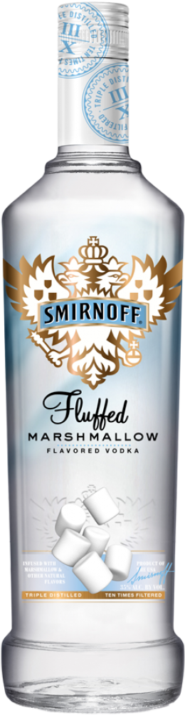 Smirnoff Fluffed Marshmallow Vodka Bottle