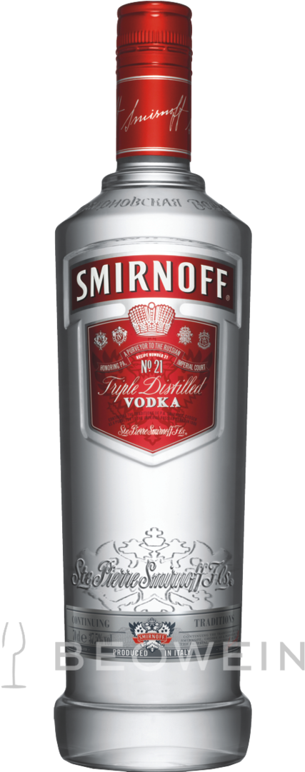 Smirnoff Triple Distilled Vodka Bottle