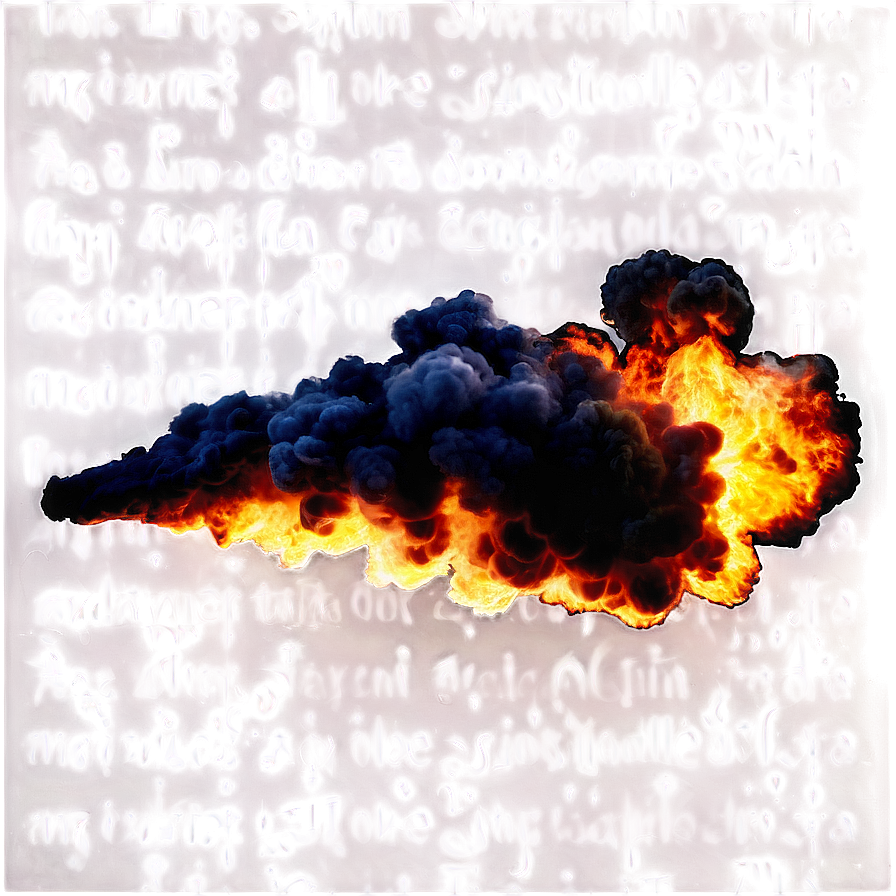 Smoke And Fire Explosion Transparent Png 05262024