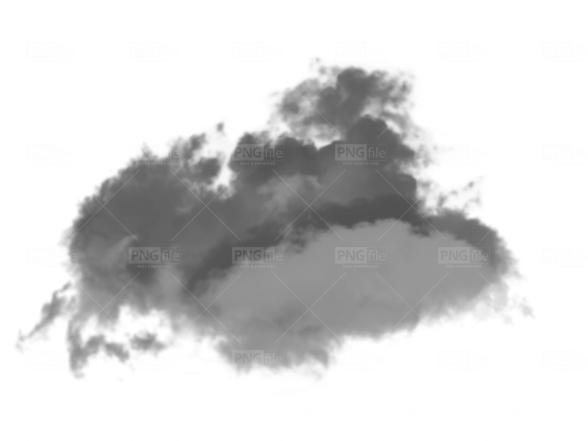 Smoke Cloud Overlay Graphic