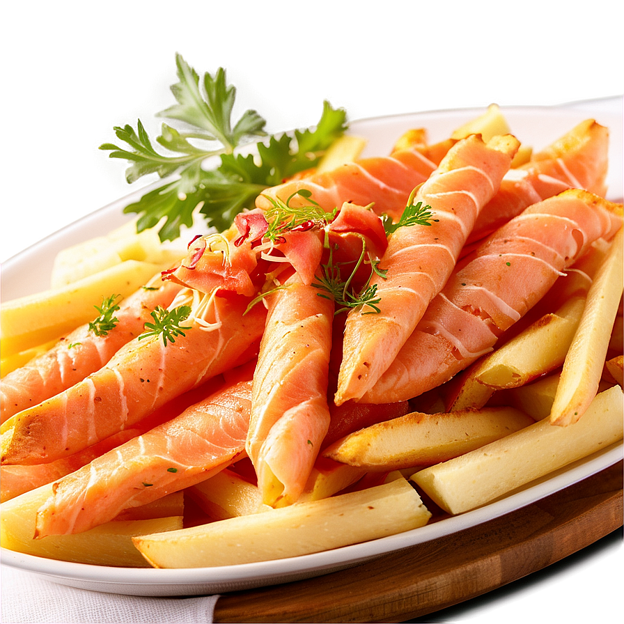 Smoked Salmon Poutine Twist Png Gvk20