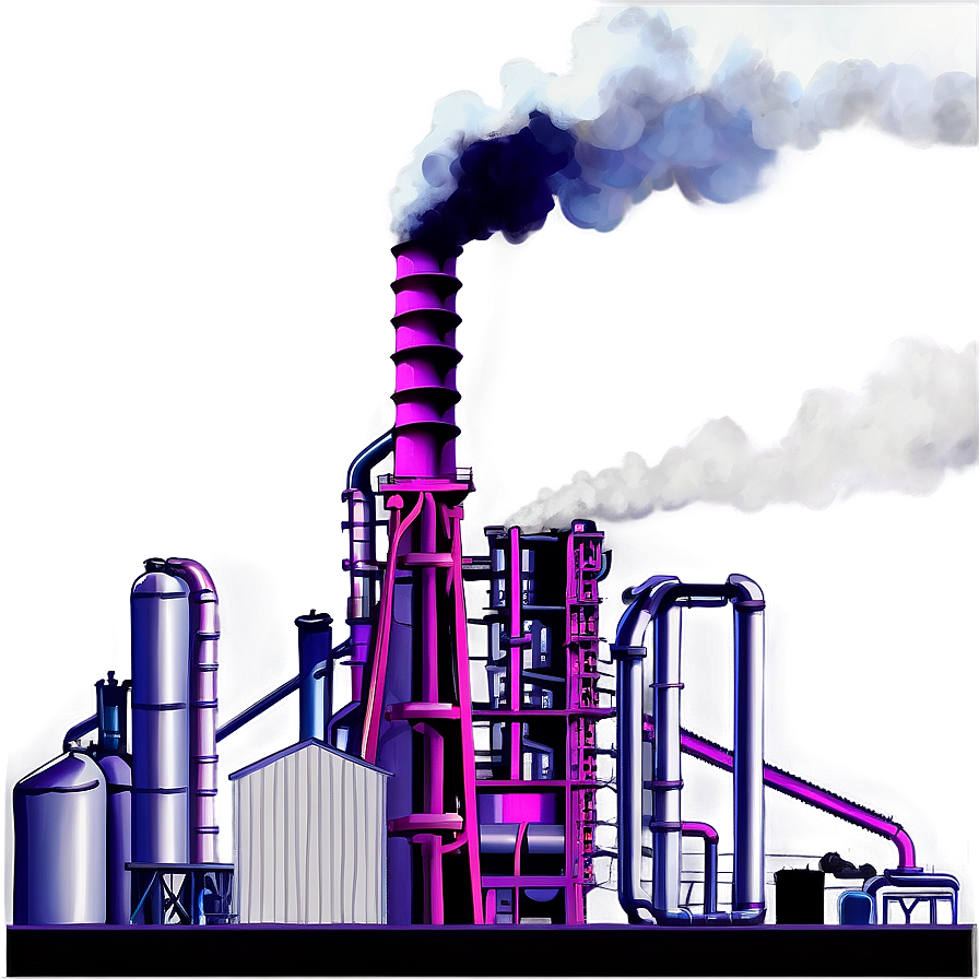 Smokey Industrial Factory Png Euh74