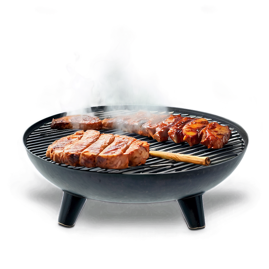 Smoking BBQ Grill PNG 05232024 PNG with transparent background