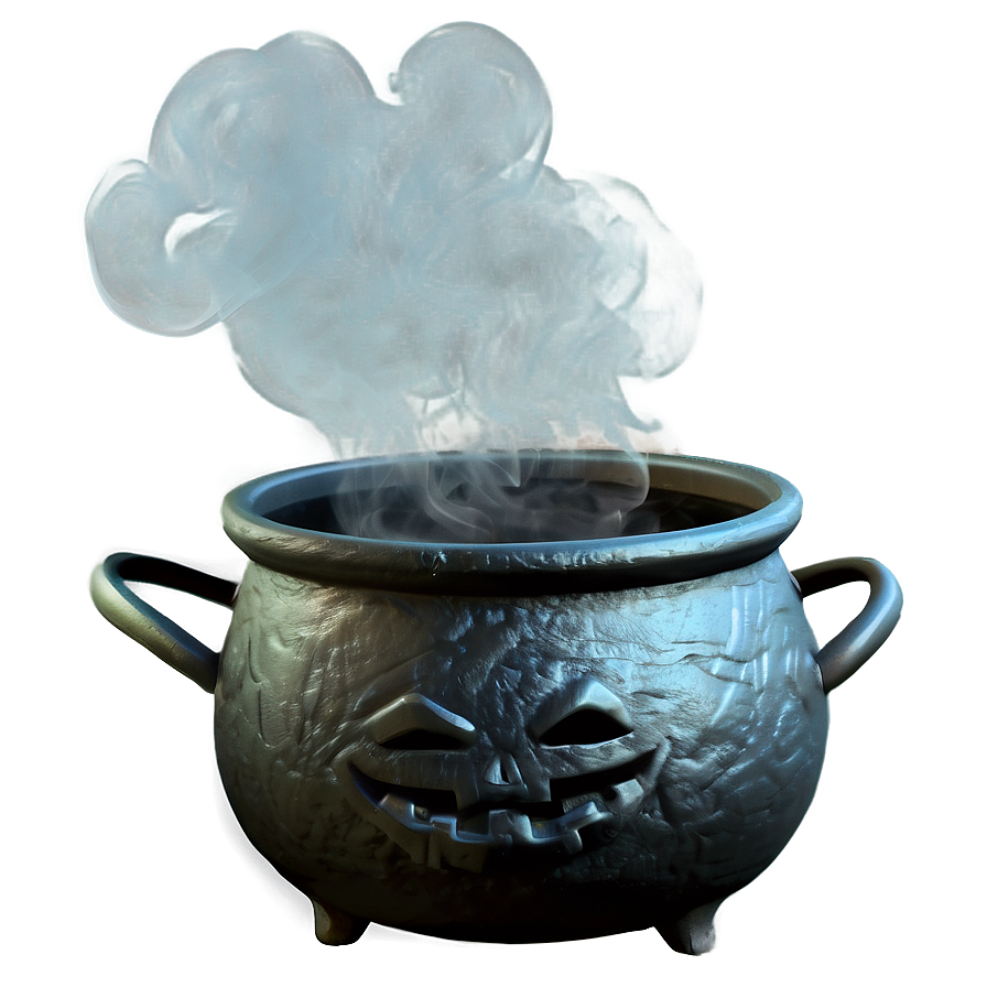 Smoking Cauldron Halloween Png 05232024