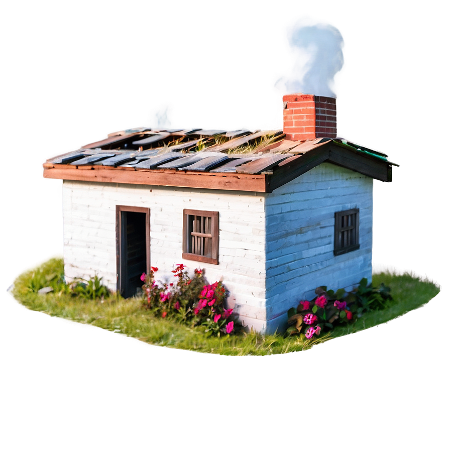 Smoking Chimney House PNG exh95 PNG with transparent background