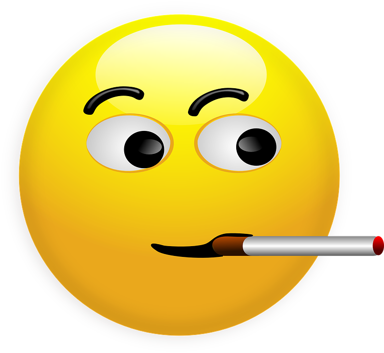 Smoking Smiley Pic - Cigarette Smiley, HD Png Download PNG with transparent background