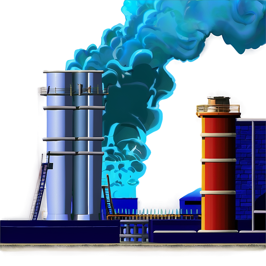 Smoking Factory Chimneys Png 05232024