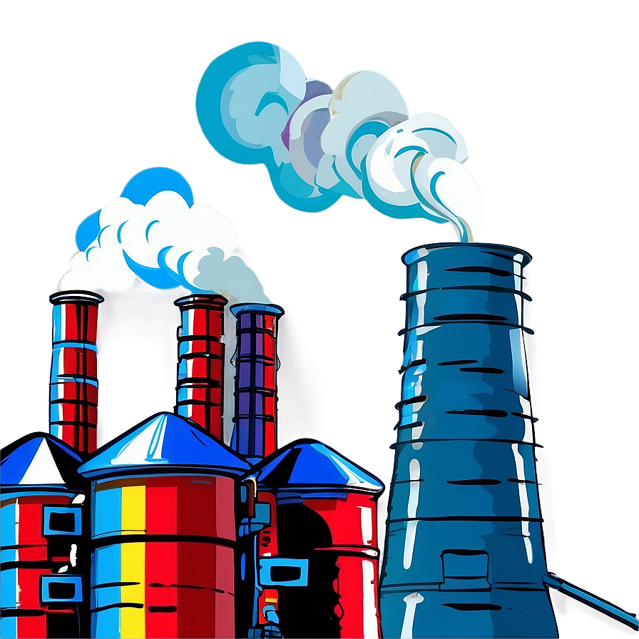 Smoking Factory Chimneys Png 05232024