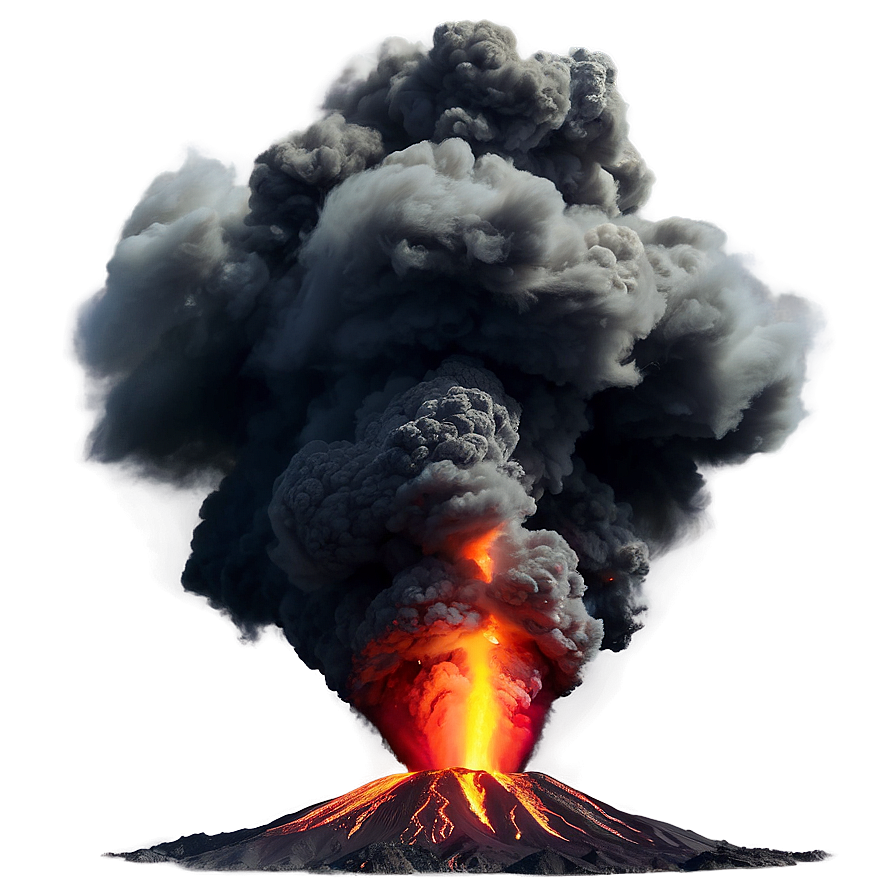 Smoking Volcano Eruption Png Nea96