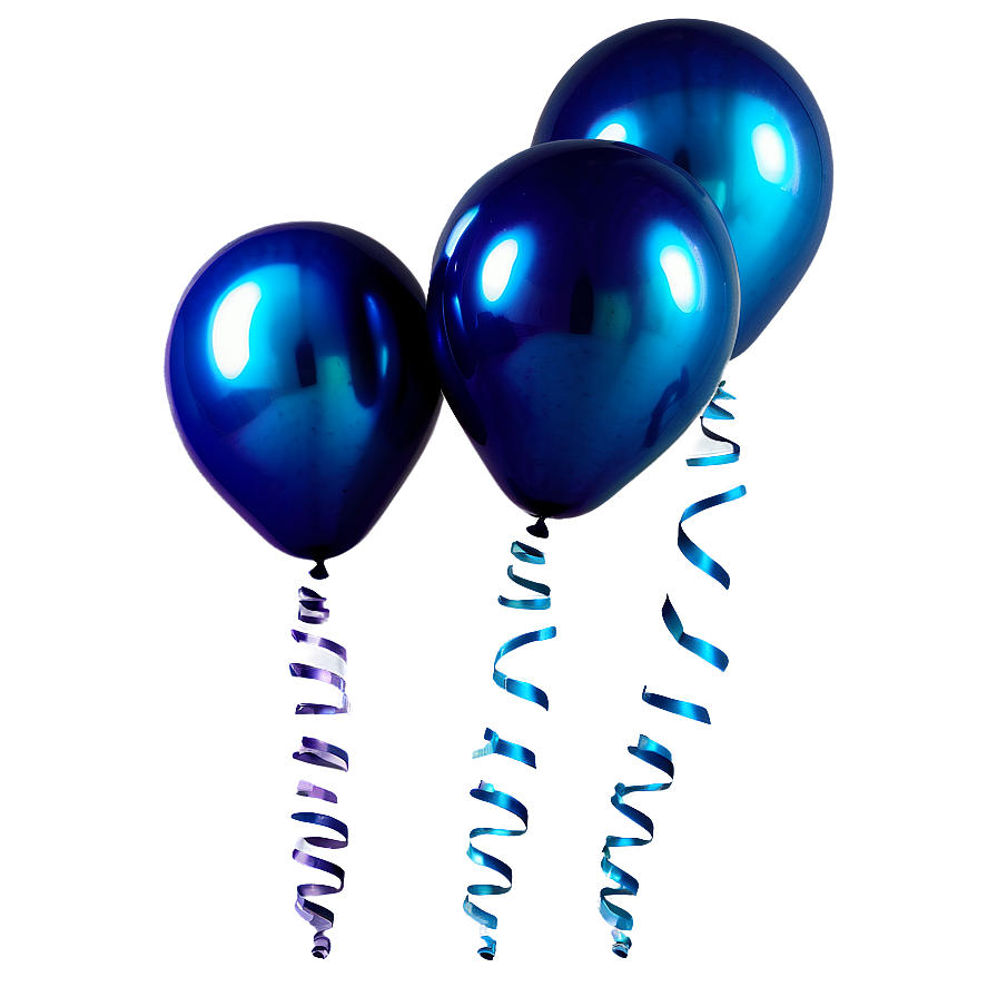 Smoky Blue Balloons Png Aen19