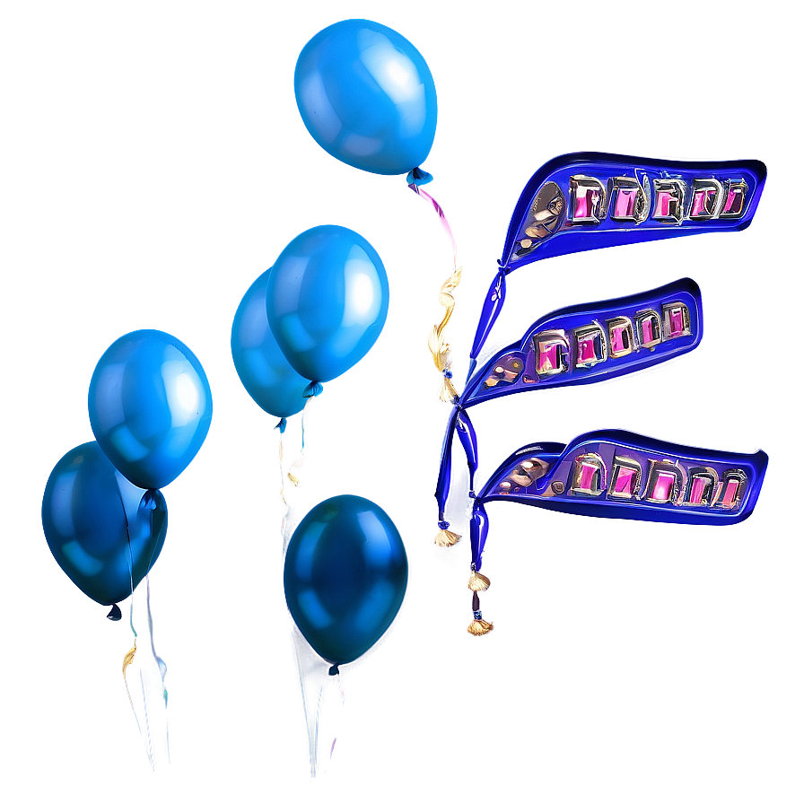 Smoky Blue Balloons Png Ula