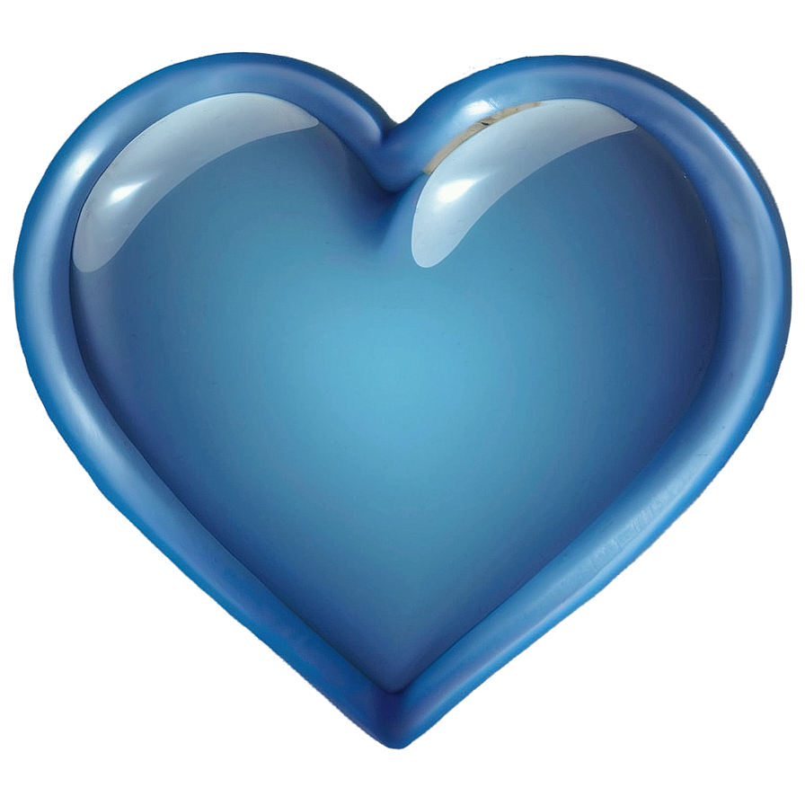 Smoky Blue Heart Emoji Png Ofx83