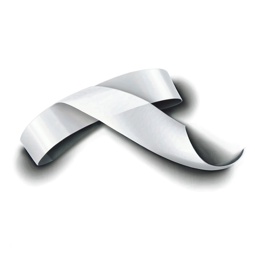 Smooth White Ribbon Curve Png App34