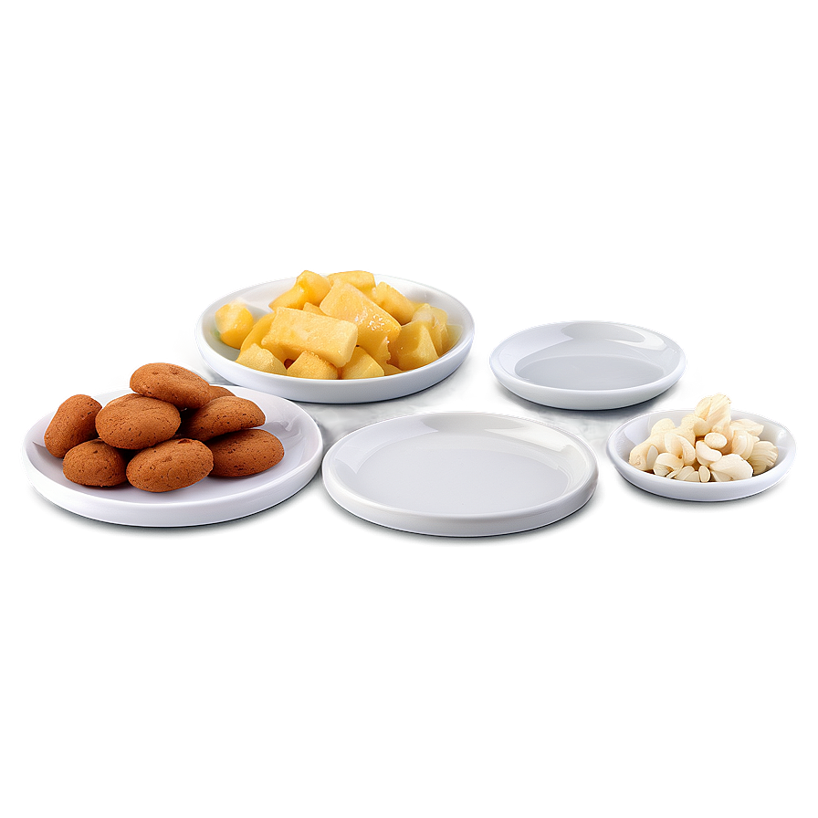 Snack Plates Set Png Hou