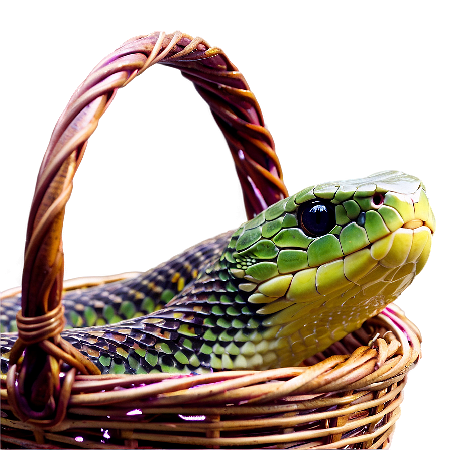 Snake In A Basket Png 95