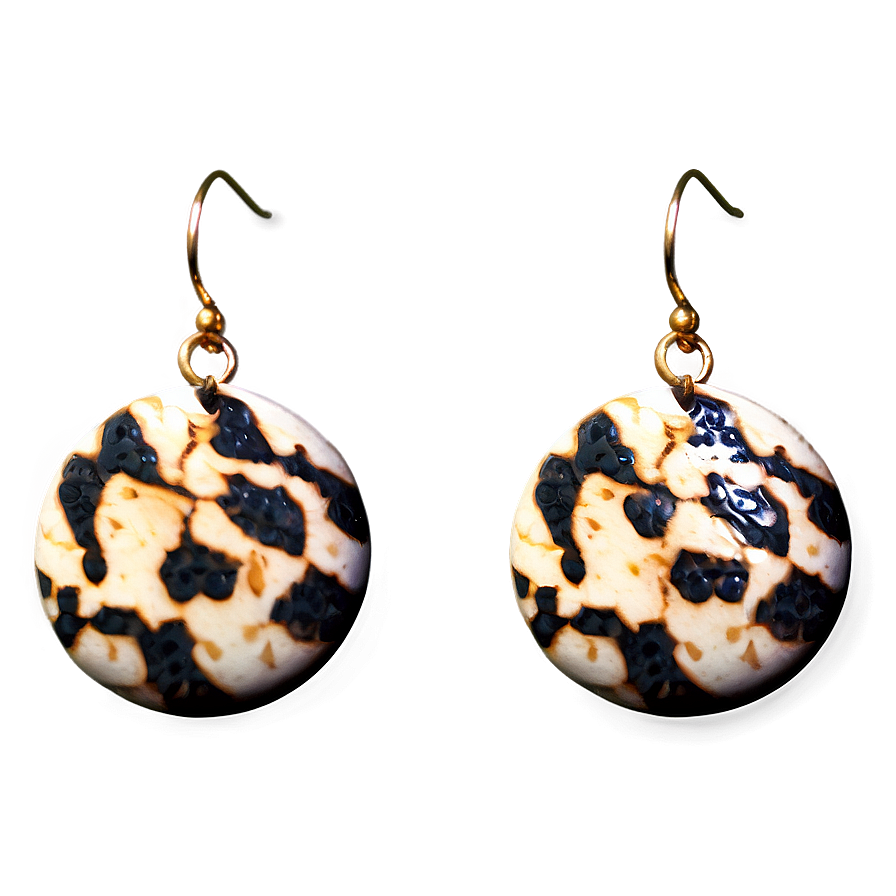 Snake Pattern Earring Png 8