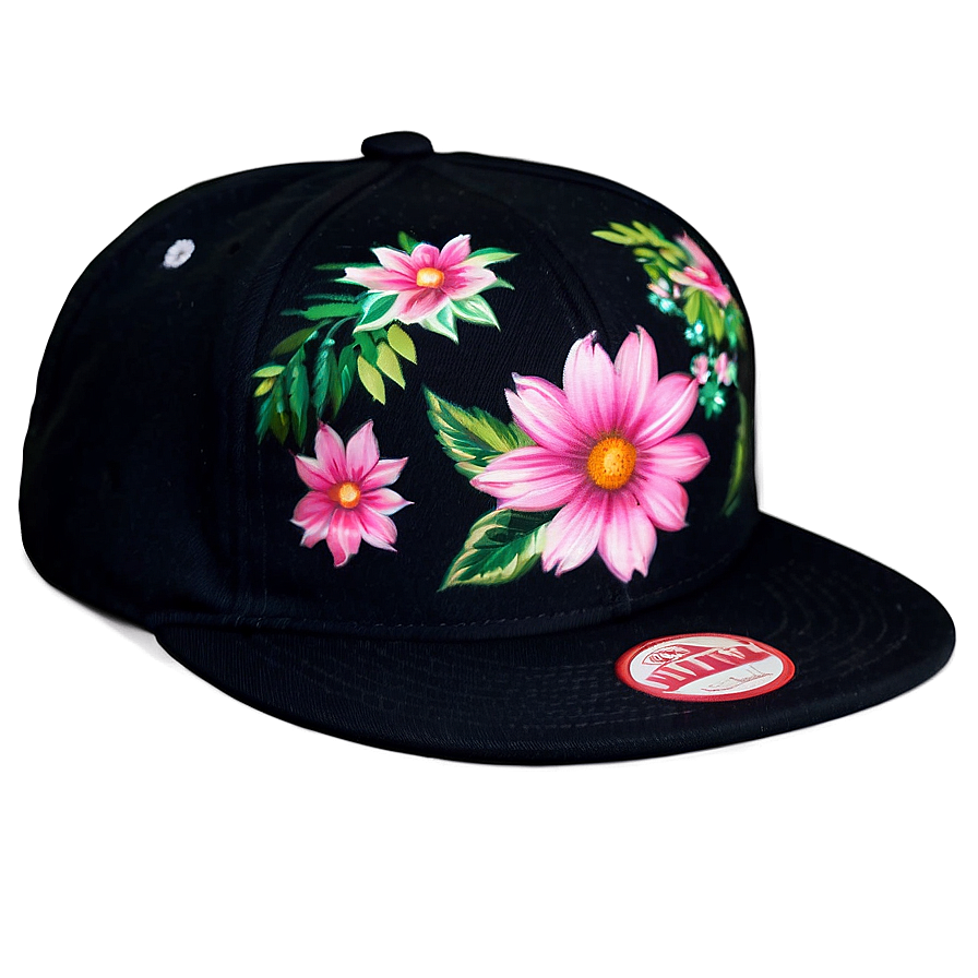 Snapback With Floral Print Png Ygn62