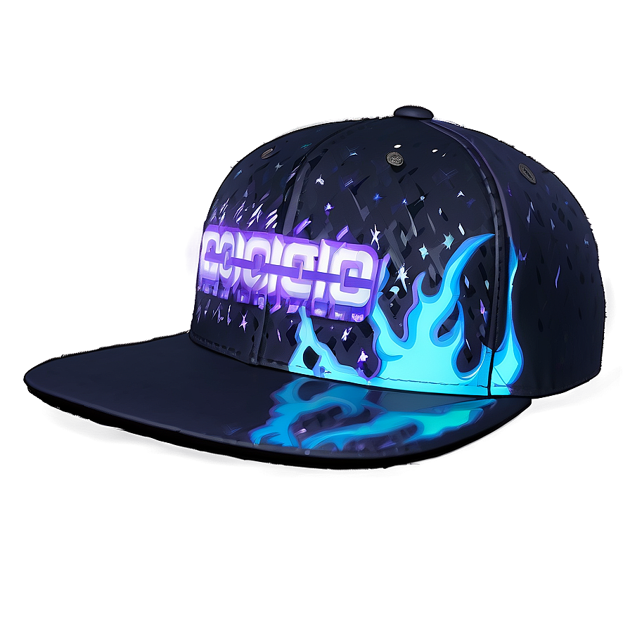 Snapback With Reflective Material Png 06262024