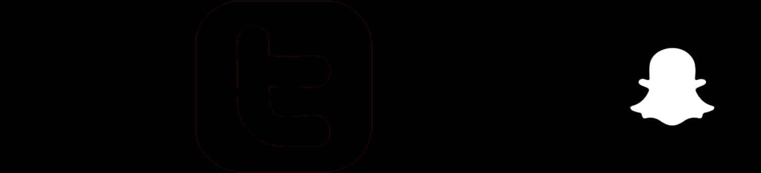 Snapchat Logo Dark Background PNG with transparent background