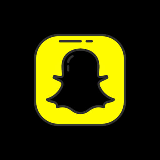 Snapchat_ Logo_ Ghost_ Outline