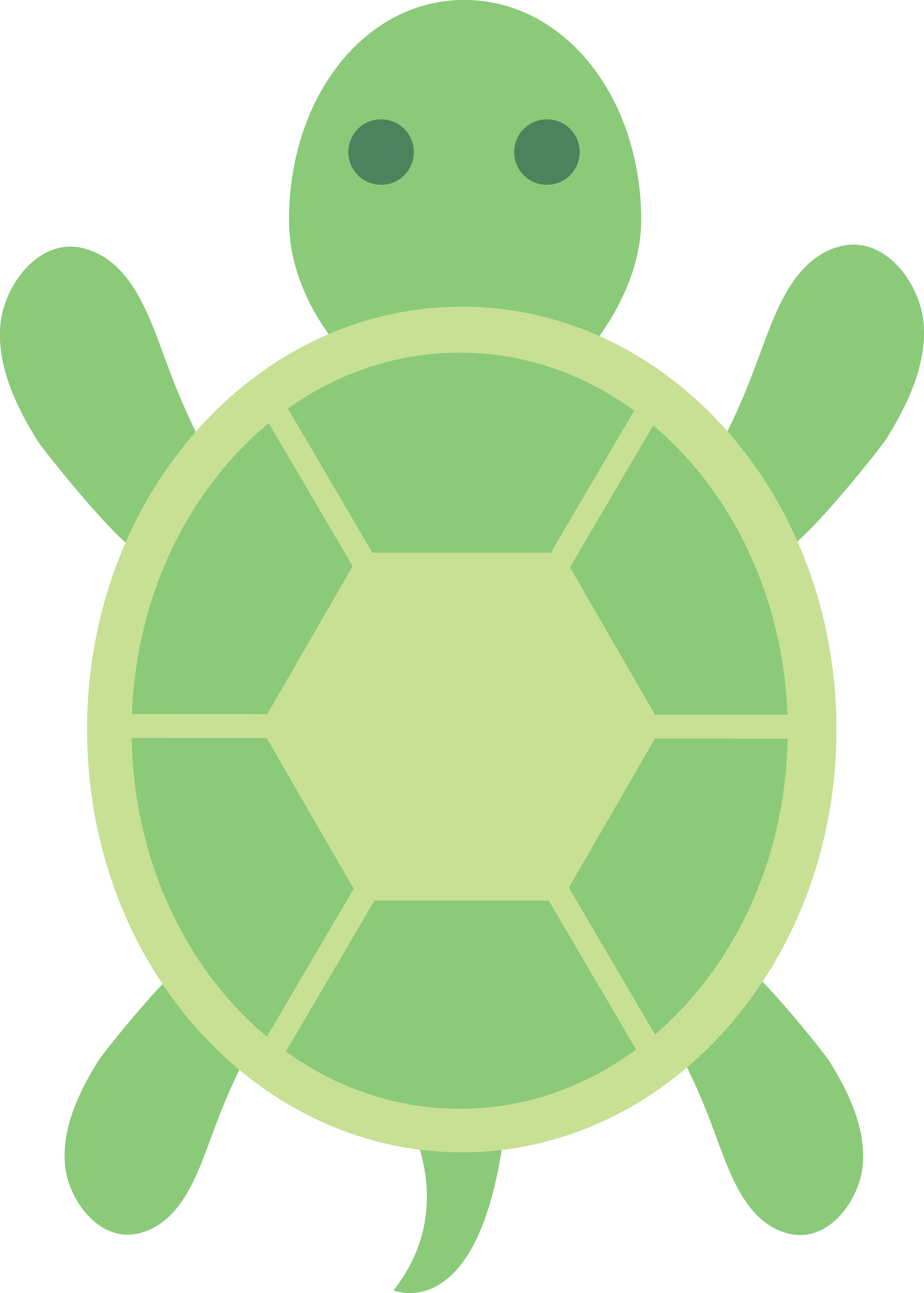 Snapchat Logo Green Turtle PNG with transparent background