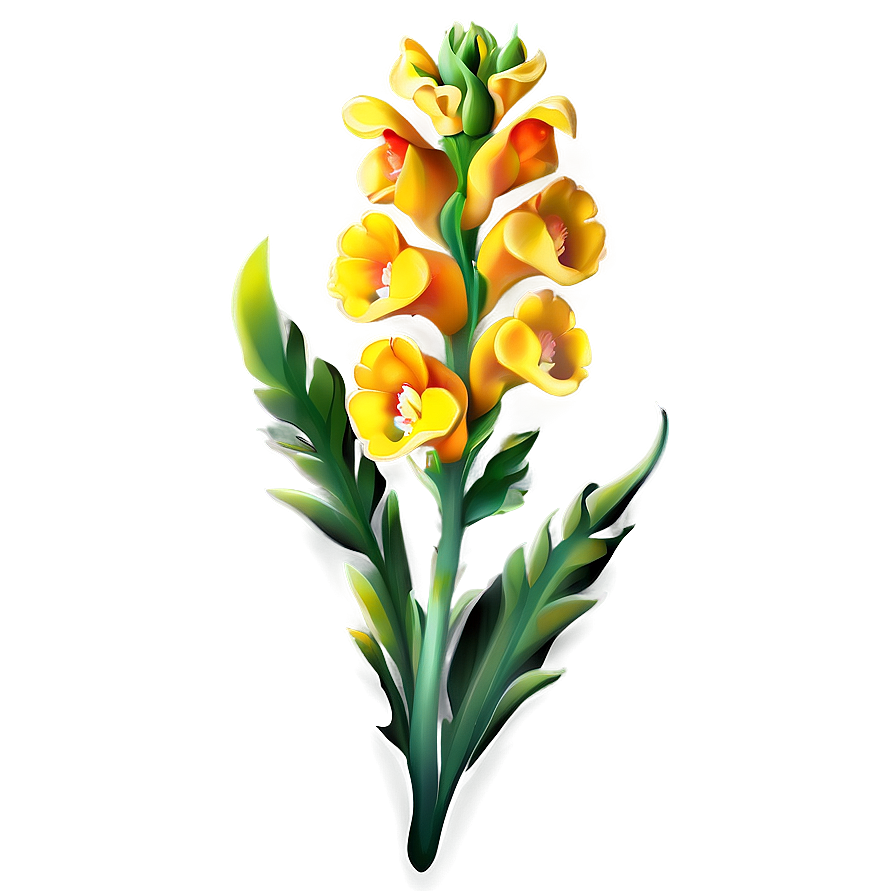 Snapdragon Flower Drawing Png 05252024