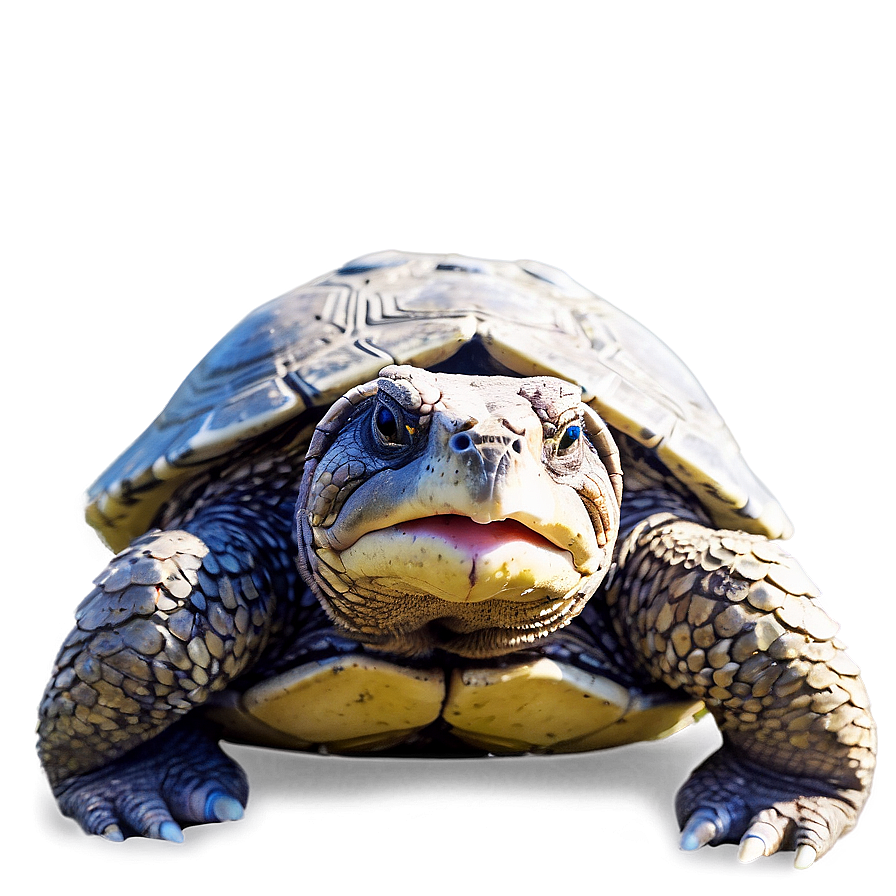 Snapping Turtle On Sandy Shore Png Wxu