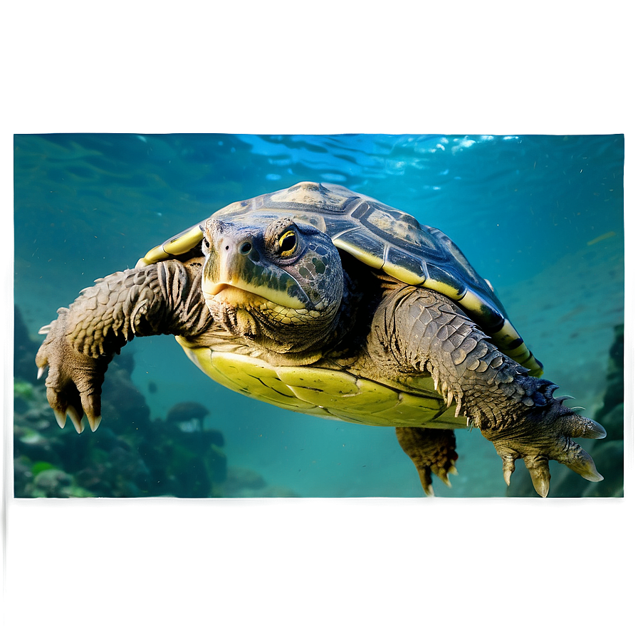 Snapping Turtle Swimming Underwater Png 06252024