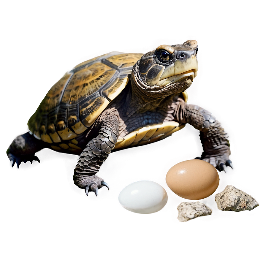 Snapping Turtle With Eggs Png Bng10