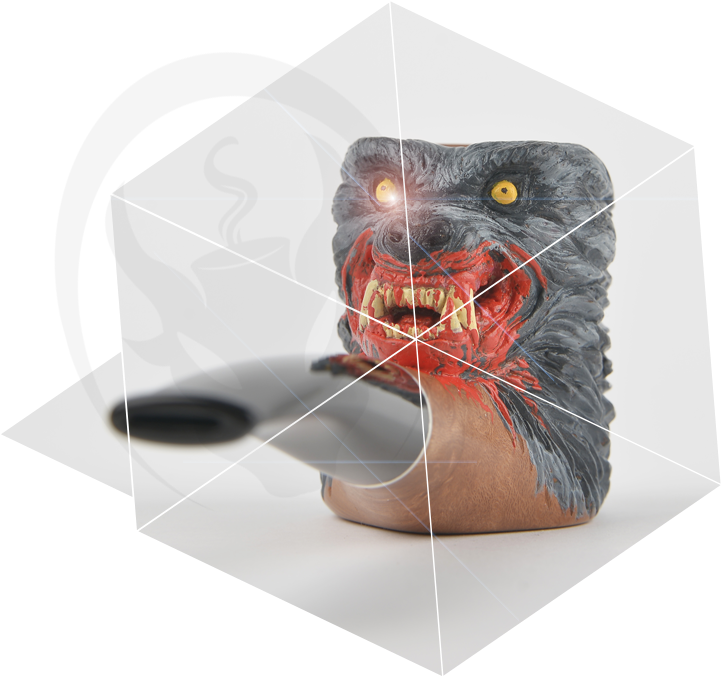 Snarling Werewolf Cup Design