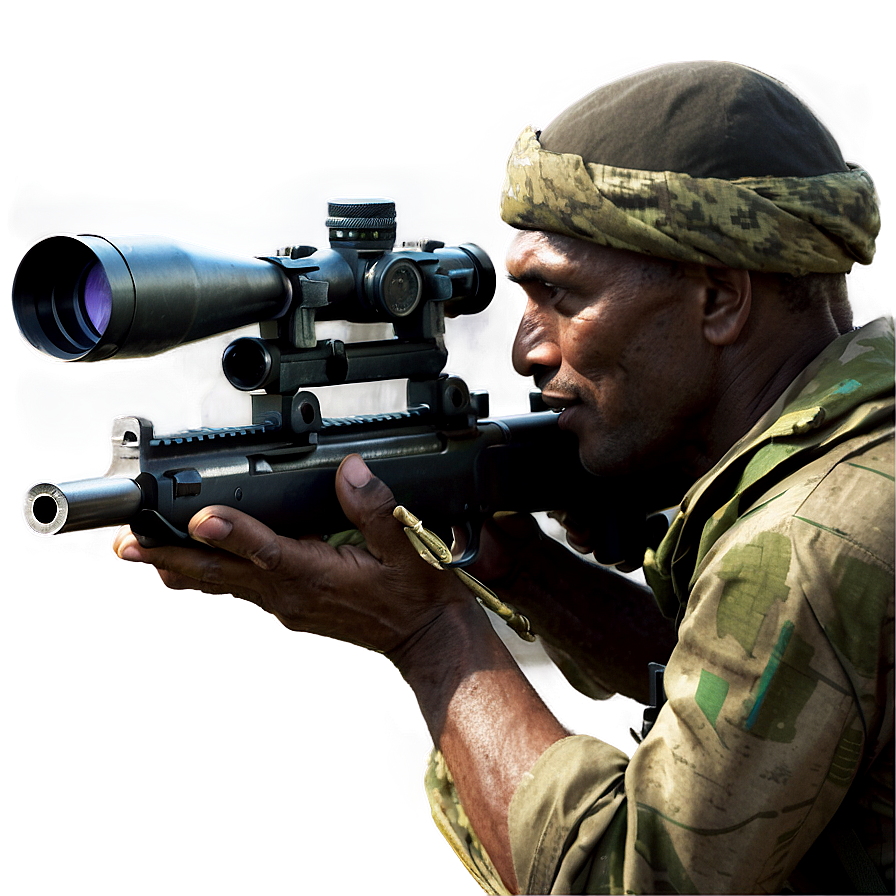 Sniper On Mission Png 06112024