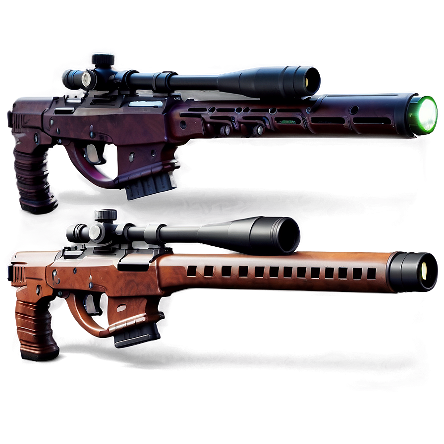 Sniper Rifle With Laser Sight Png Kvc