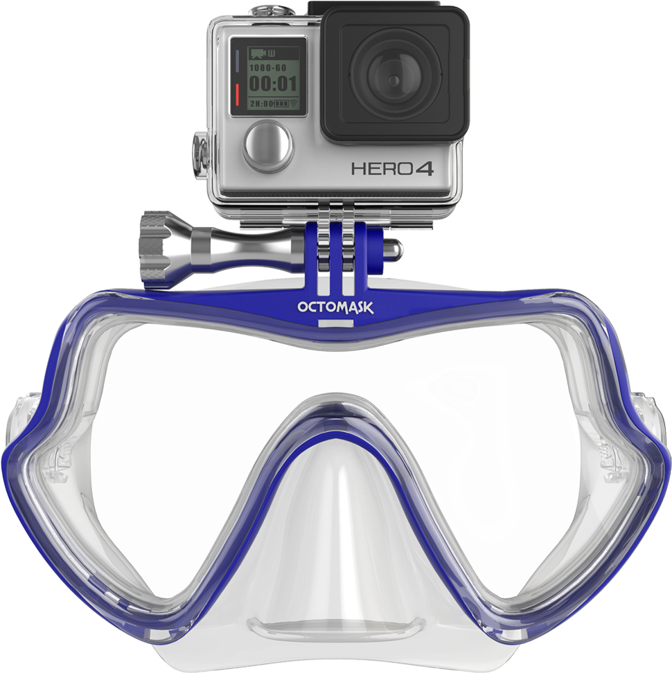 Frameless Dive Mask For Gopro - Octomask Gopro, HD Png Download PNG with transparent background