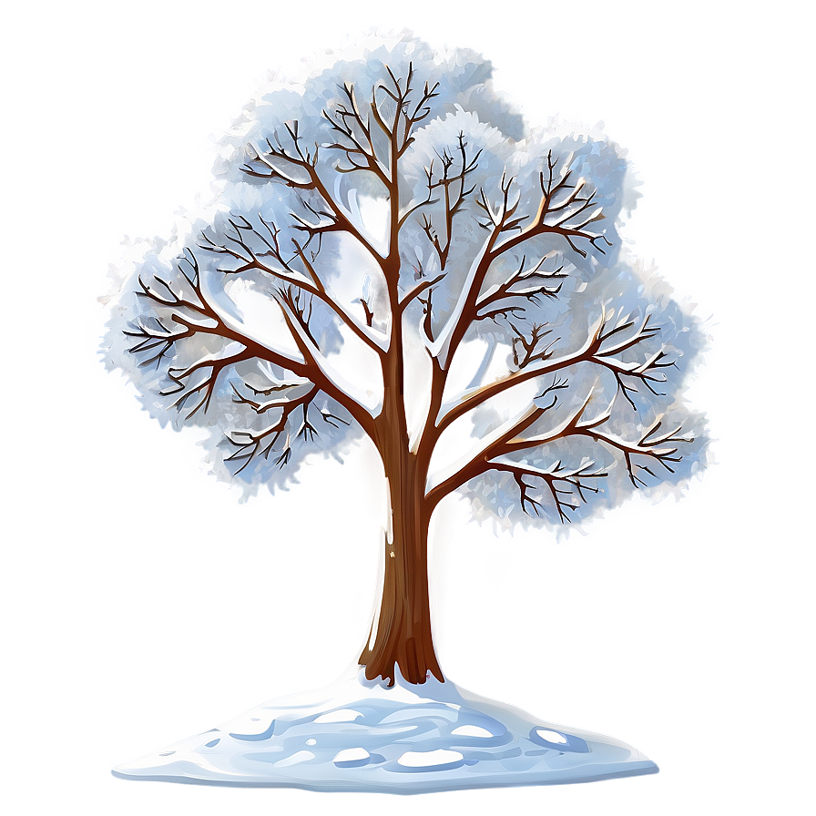 Snow Blanketed Tree PNG 45 PNG image with a transparent background, free high-resolution download