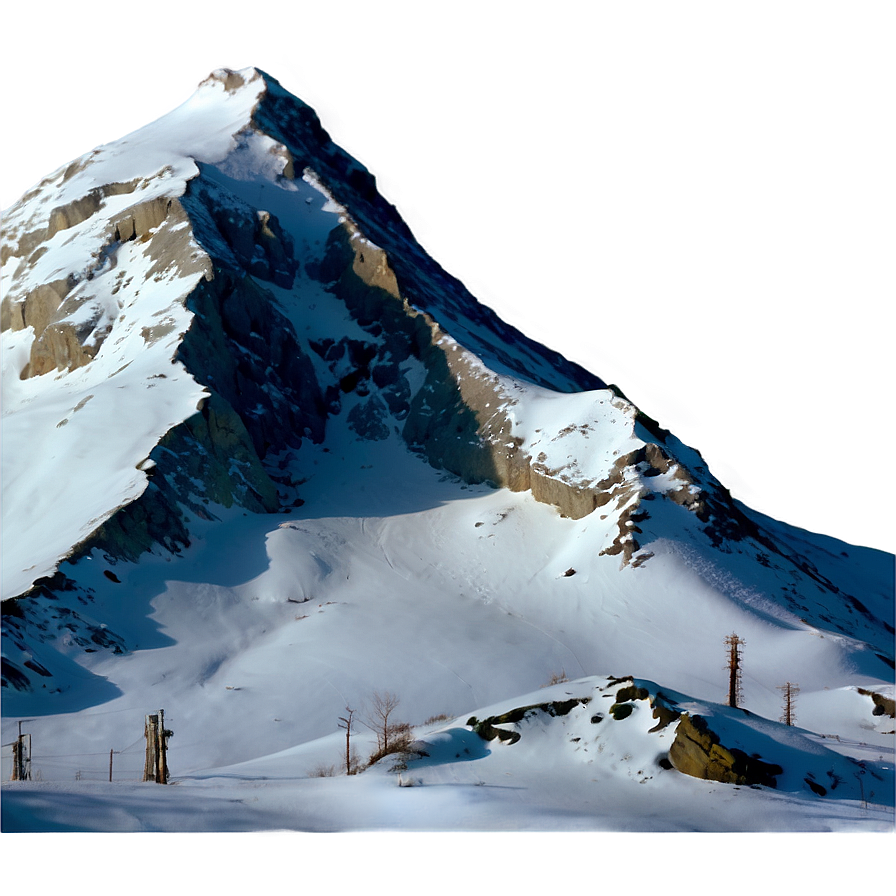 Snow-Capped Mountain PNG 05032024 PNG with transparent background