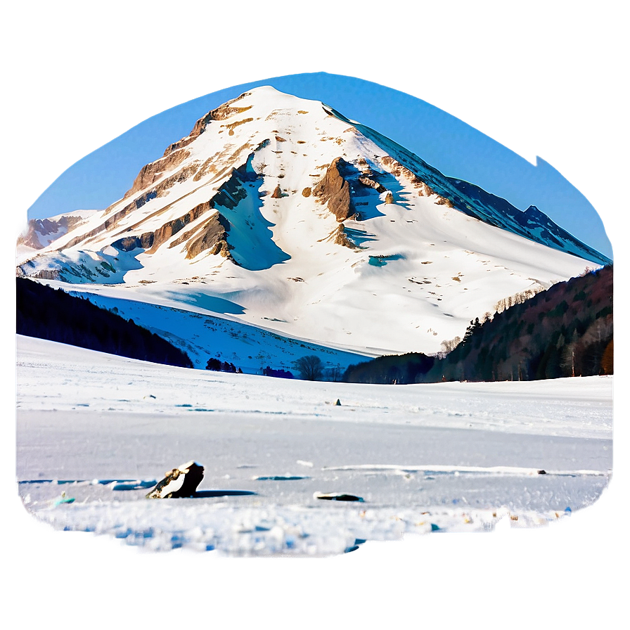 Snow-Capped Mountain PNG 32 PNG with transparent background